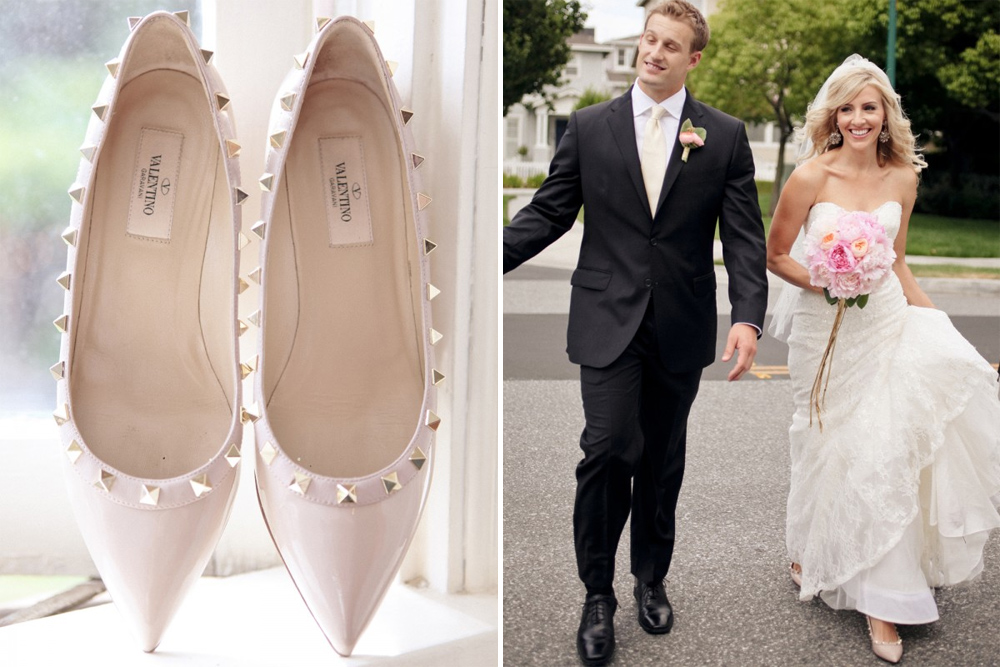 valentino rockstud wedding shoes