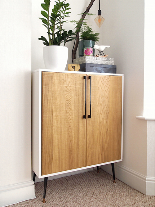 Contemporary cabinet with a mid-century twist