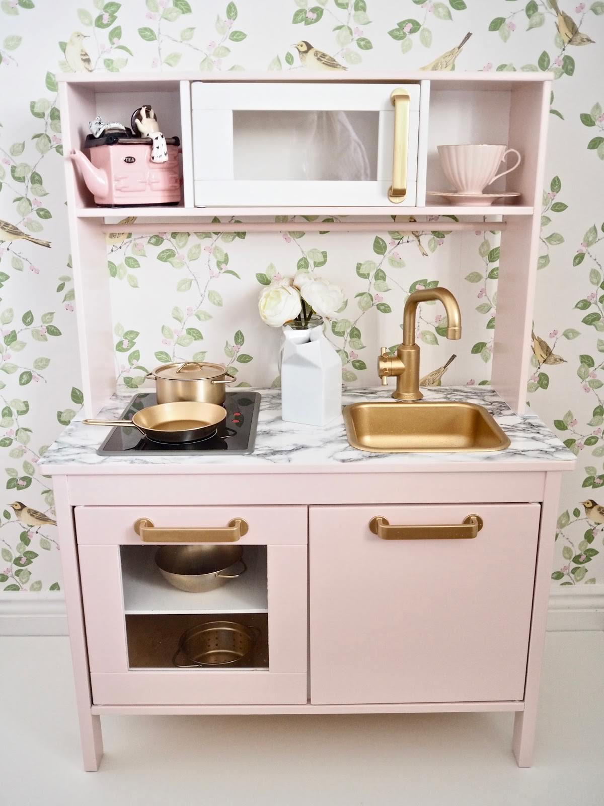 Pastel pink Ikea Duktig kitchen