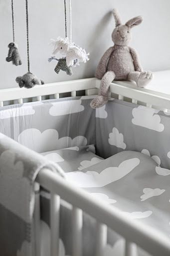 Cloud print bedding