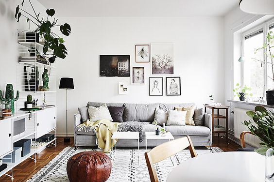 Light grey sofa