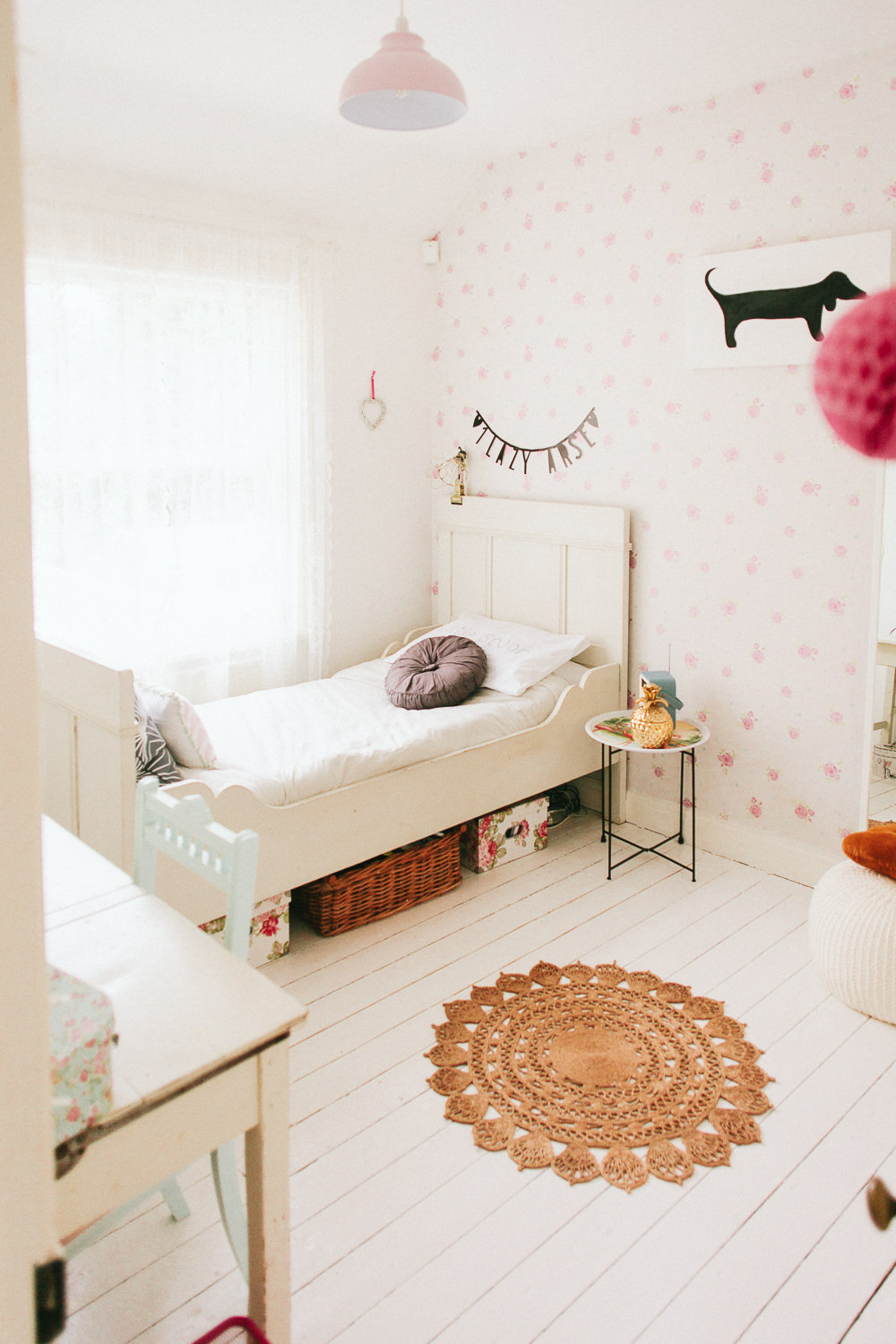 Vintage styled girl's bedroom