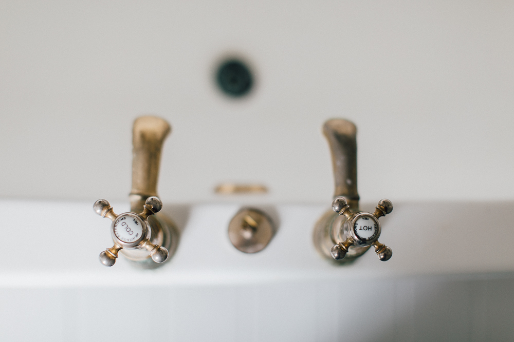 Vintage style brass taps