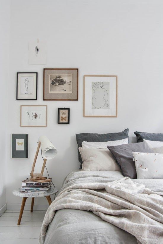 Bedroom with Mini Gallery Wall