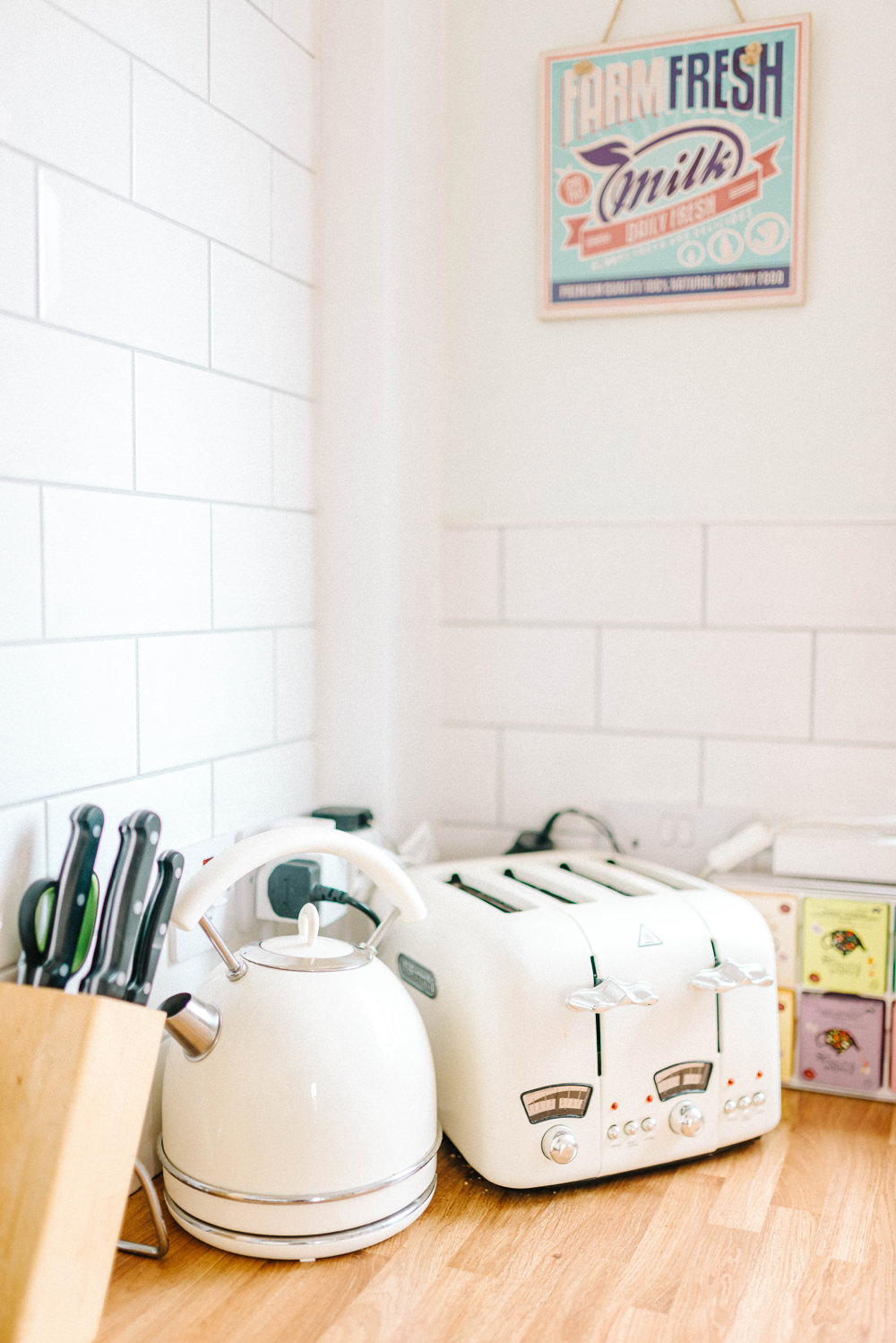 Retro toaster and kettle