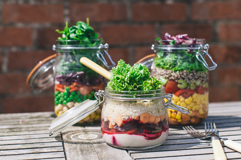 Layered Mason Jar Salad | How To Layer A Summer Sald