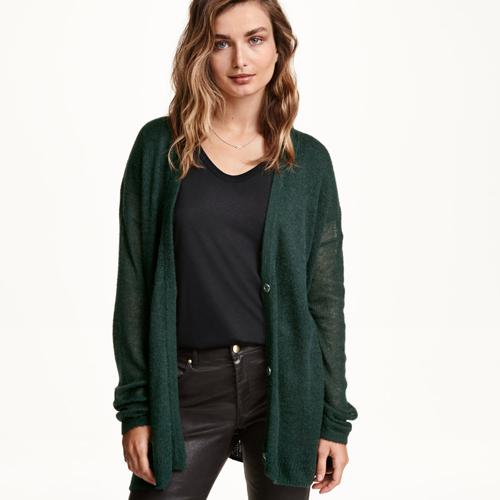 H&m loose clearance knit cardigan