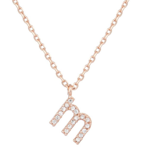 'M' NECKLACE IN ROSE GOLD - Rock My Style | UK Daily Lifestyle Blog