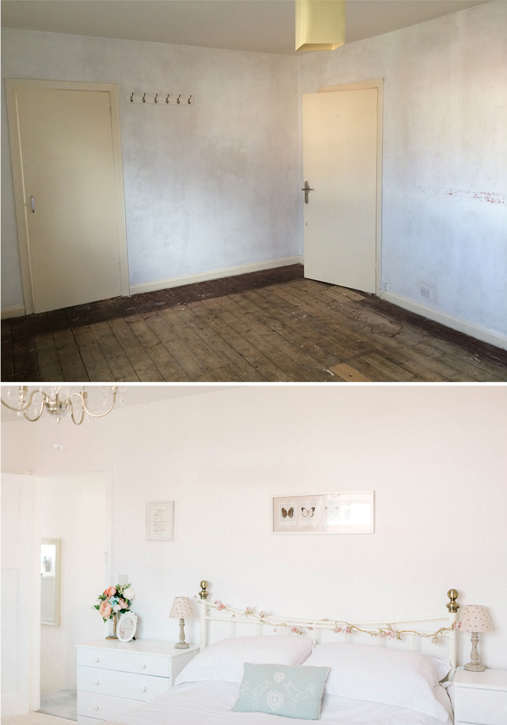 Before and After Bedroom